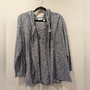 J.Jill PureJill hooded cardigan heather blue Size Large Casual